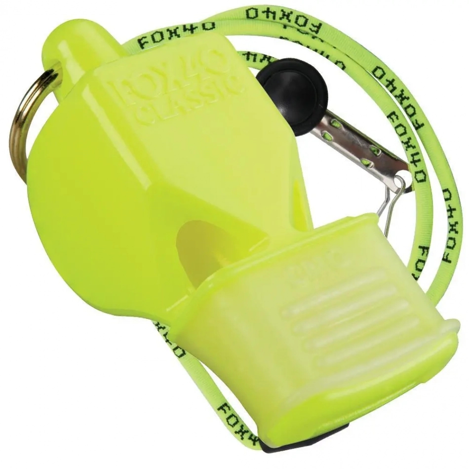 Fox 40 Classic CMG síp zsinórral fluo sárga demo